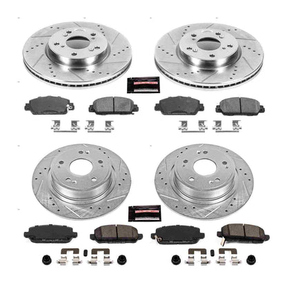 PowerStop Power Stop 16-18 Honda HR-V Front & Rear Z23 Evolution Sport Brake Kit K7349