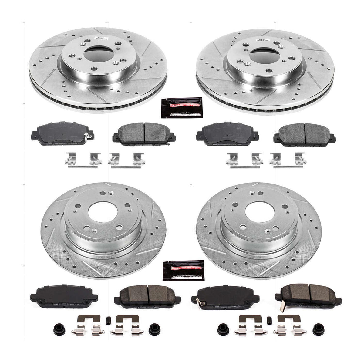 PowerStop Power Stop 16-18 Honda HR-V Front & Rear Z23 Evolution Sport Brake Kit K7349
