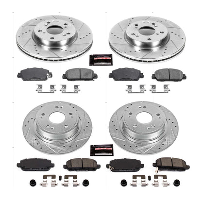 PowerStop Power Stop 16-18 Honda HR-V Front & Rear Z23 Evolution Sport Brake Kit K7349