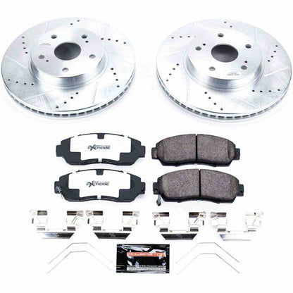 PowerStop Power Stop 15-18 Subaru Legacy Front Z26 Street Warrior Brake Kit K7356-26
