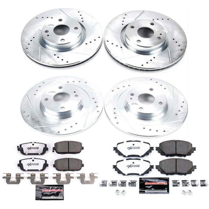 PowerStop Power Stop 17-19 Fiat 124 Spider Front & Rear Z26 Street Warrior Brake Kit K7359-26