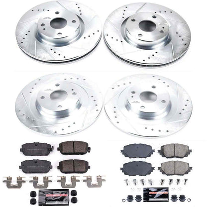 PowerStop Power Stop 17-19 Fiat 124 Spider Front & Rear Z23 Evolution Sport Brake Kit K7359