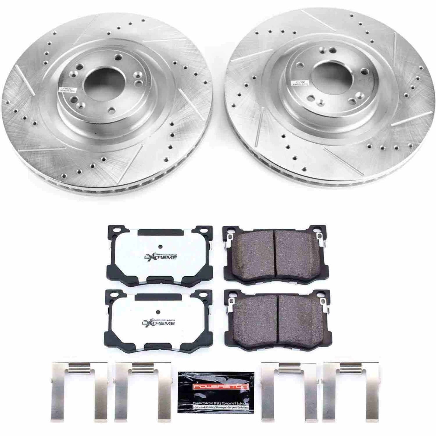 PowerStop Power Stop 15-16 Hyundai Genesis Front Z26 Street Warrior Brake Kit K7371-26