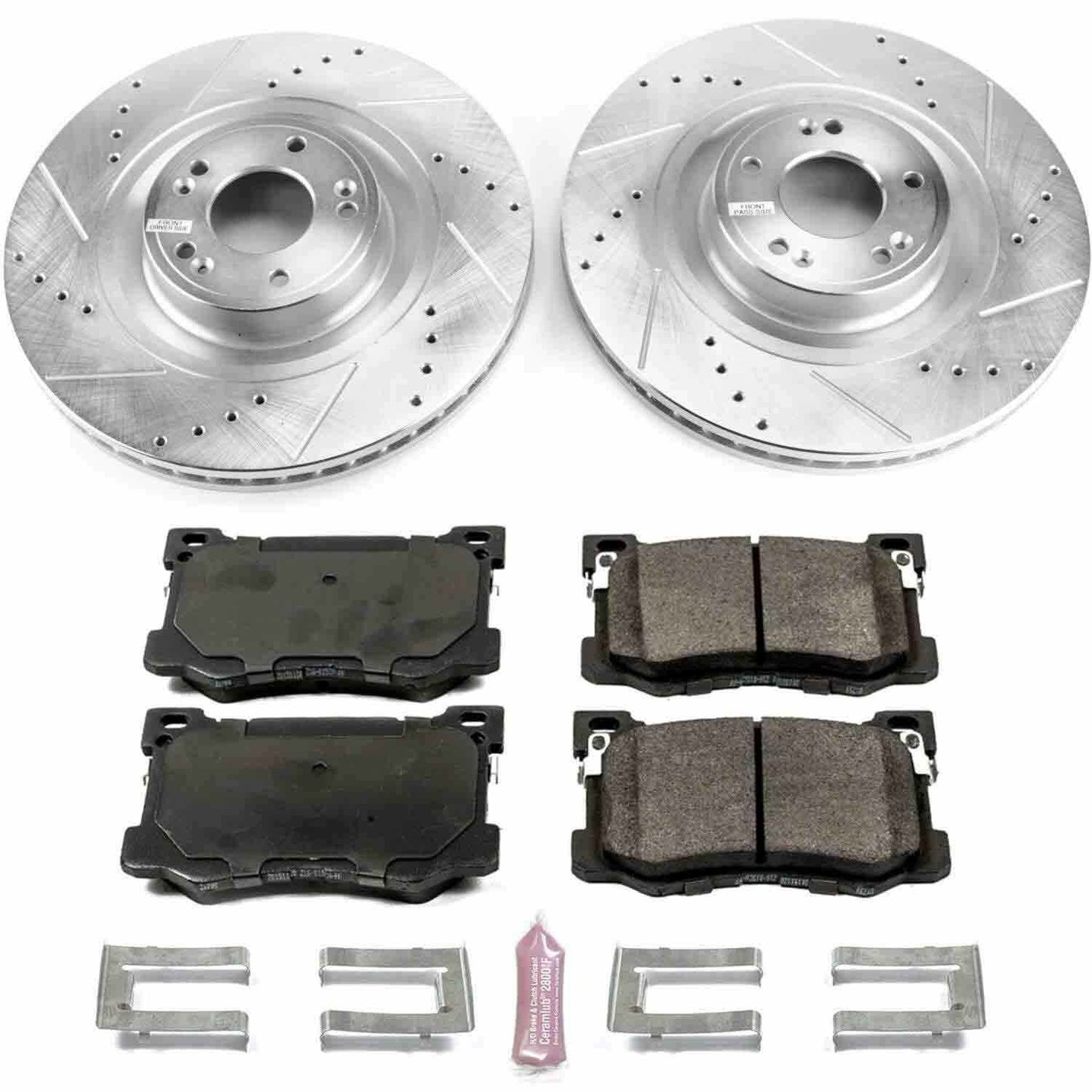 PowerStop Power Stop 15-16 Hyundai Genesis Front Z23 Evolution Sport Brake Kit K7371
