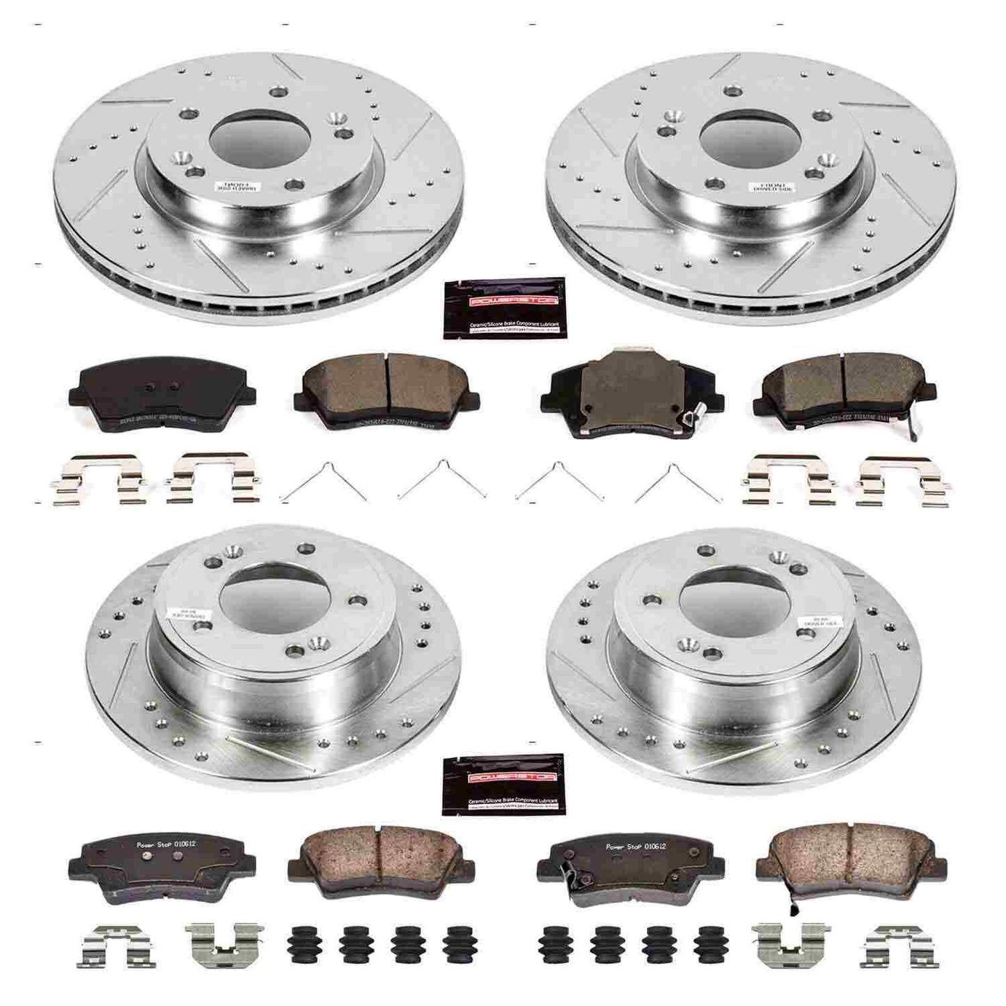 PowerStop Power Stop 17-19 Hyundai Elantra Front & Rear Z23 Evolution Sport Brake Kit K7385