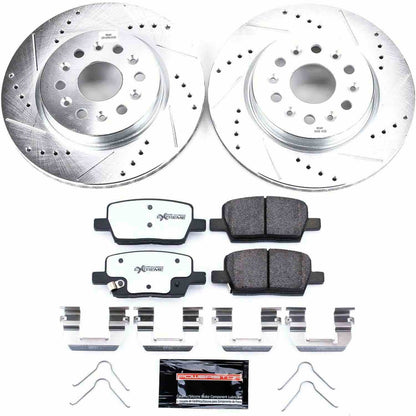 PowerStop Power Stop 18-19 Buick Enclave Rear Z26 Street Warrior Brake Kit K7411-26
