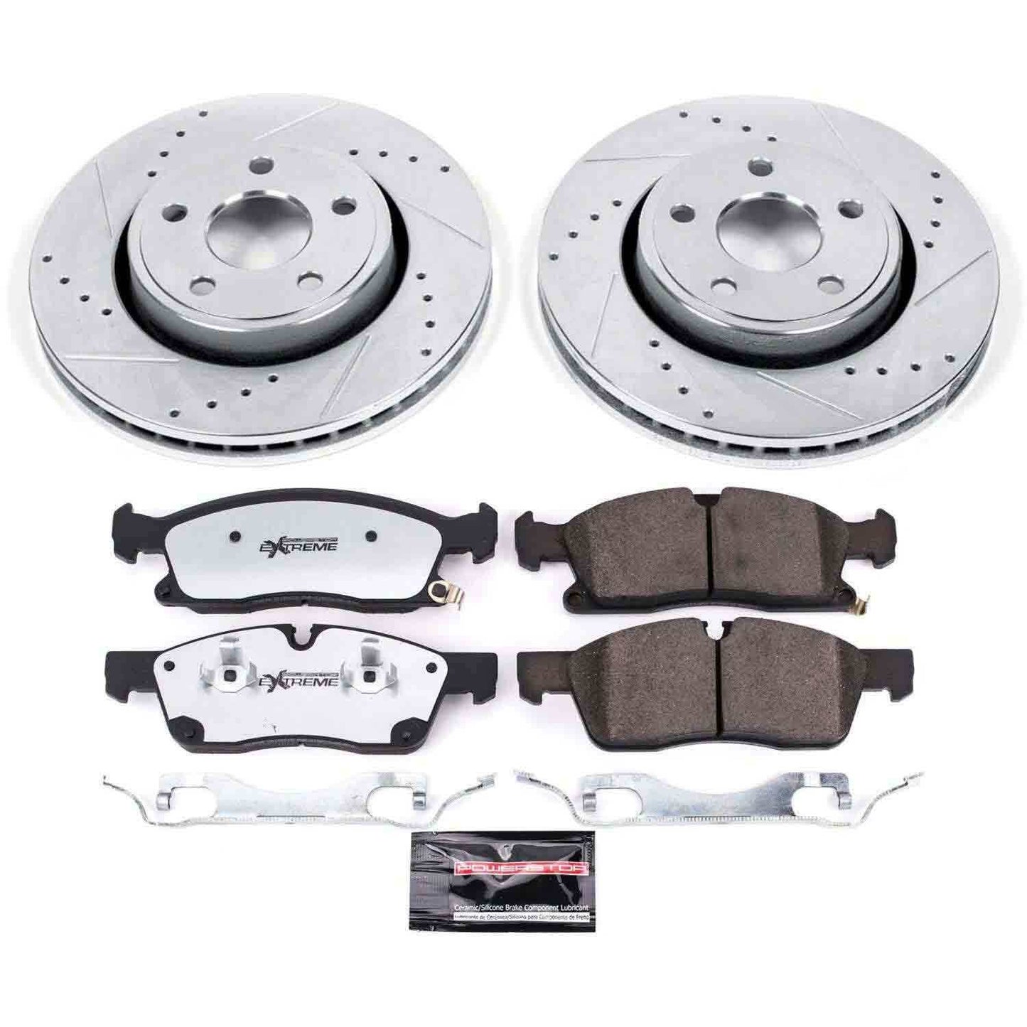 PowerStop Power Stop 17-19 Jeep Grand Cherokee Front Z36 Truck & Tow Brake Kit K7412-36