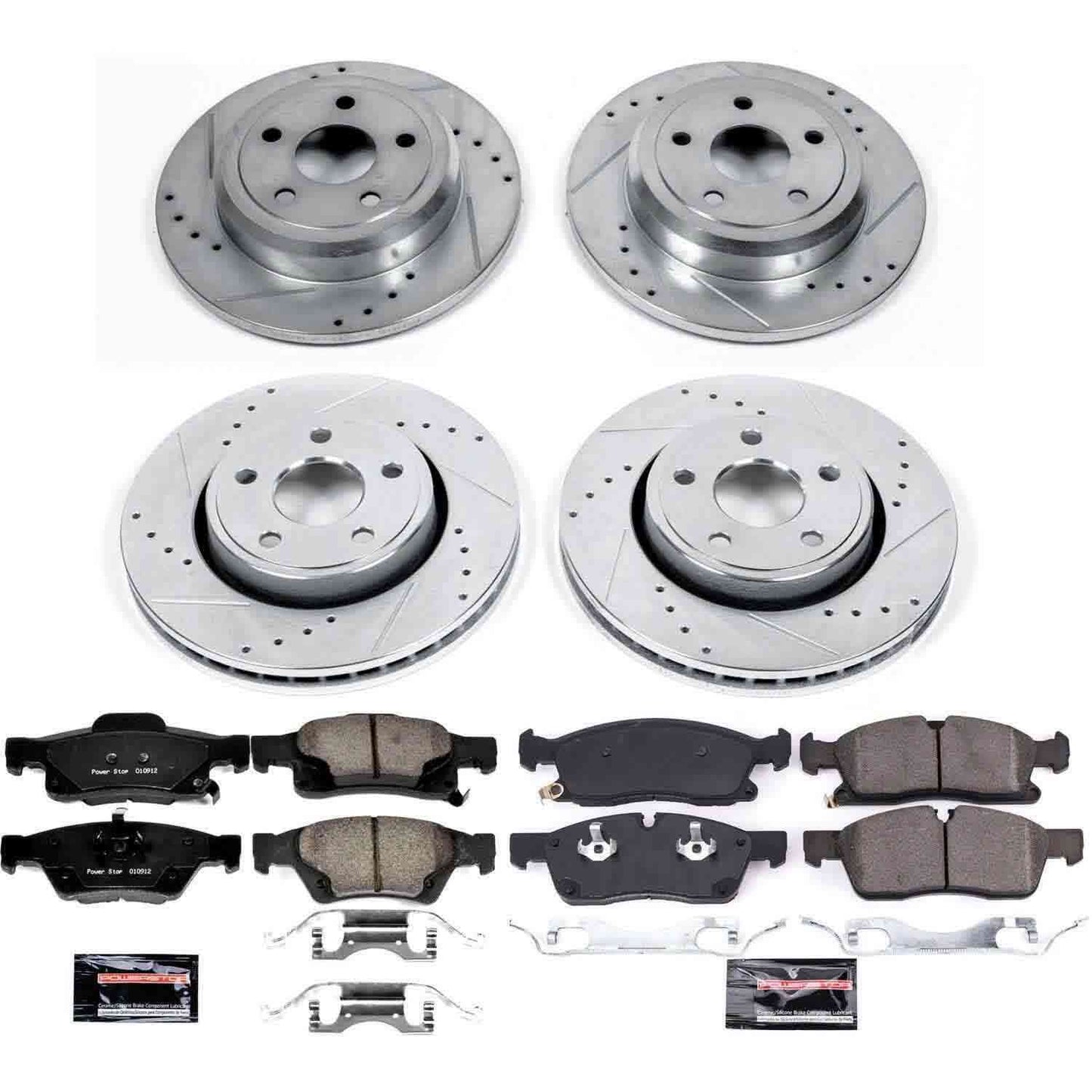 PowerStop Power Stop 17-19 Jeep Grand Cherokee Front & Rear Z23 Evolution Sport Brake Kit K7413