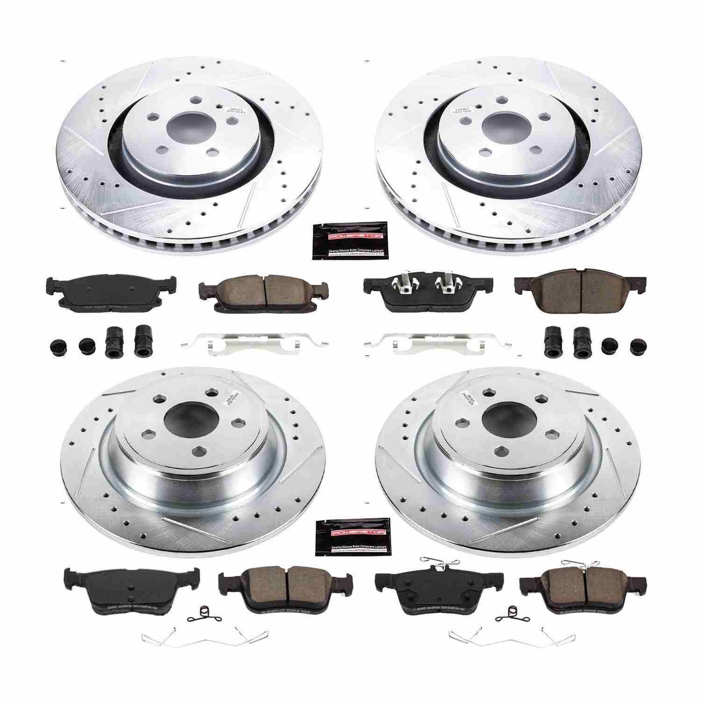 PowerStop Power Stop 17-18 Lincoln Continental Front & Rear Z23 Evolution Sport Brake Kit K7416