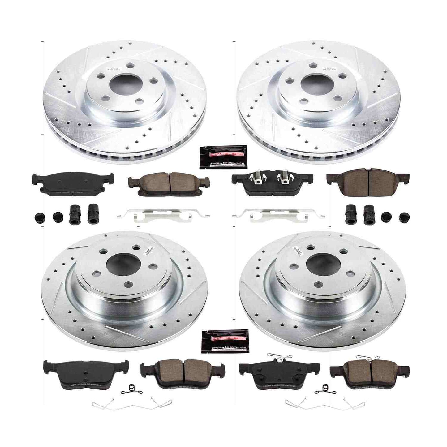 PowerStop Power Stop 17-18 Lincoln Continental Front & Rear Z23 Evolution Sport Brake Kit K7419