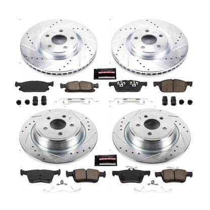 PowerStop Power Stop 17-18 Lincoln Continental Front & Rear Z23 Evolution Sport Brake Kit K7419