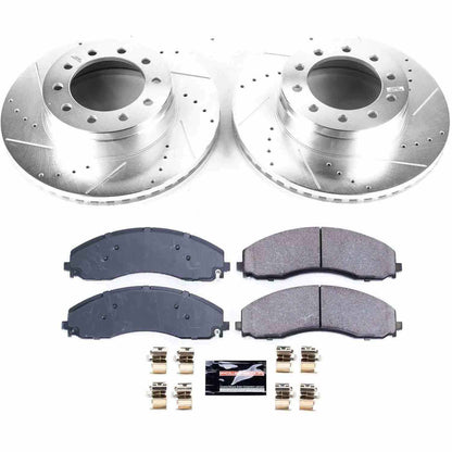 PowerStop Power Stop 17-19 Ford F-450 Super Duty Front Z23 Evolution Sport Brake Kit K7422