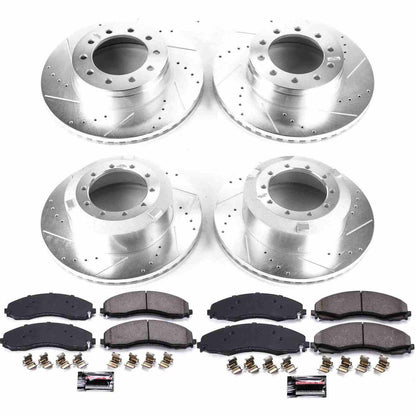 PowerStop Power Stop 17-19 Ford F-450 Super Duty Front & Rear Z36 Truck & Tow Brake Kit K7423-36