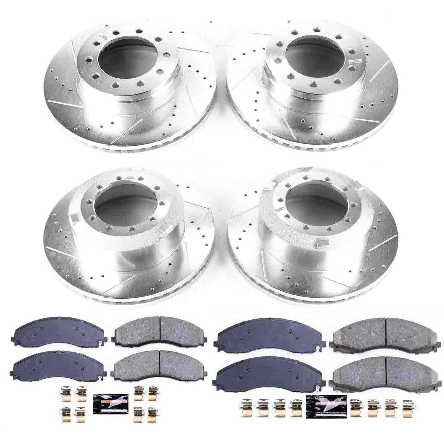 PowerStop Power Stop 17-19 Ford F-450 Super Duty Front & Rear Z23 Evolution Sport Brake Kit K7423