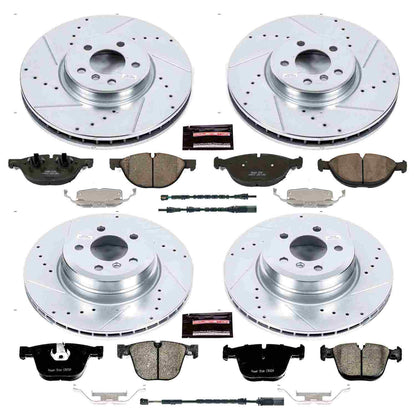 PowerStop Power Stop 16-18 BMW X5 Front & Rear Z23 Evolution Sport Brake Kit K7432