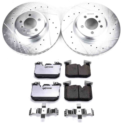 PowerStop Power Stop 12-15 BMW 335i Front Z26 Street Warrior Brake Kit K7435-26