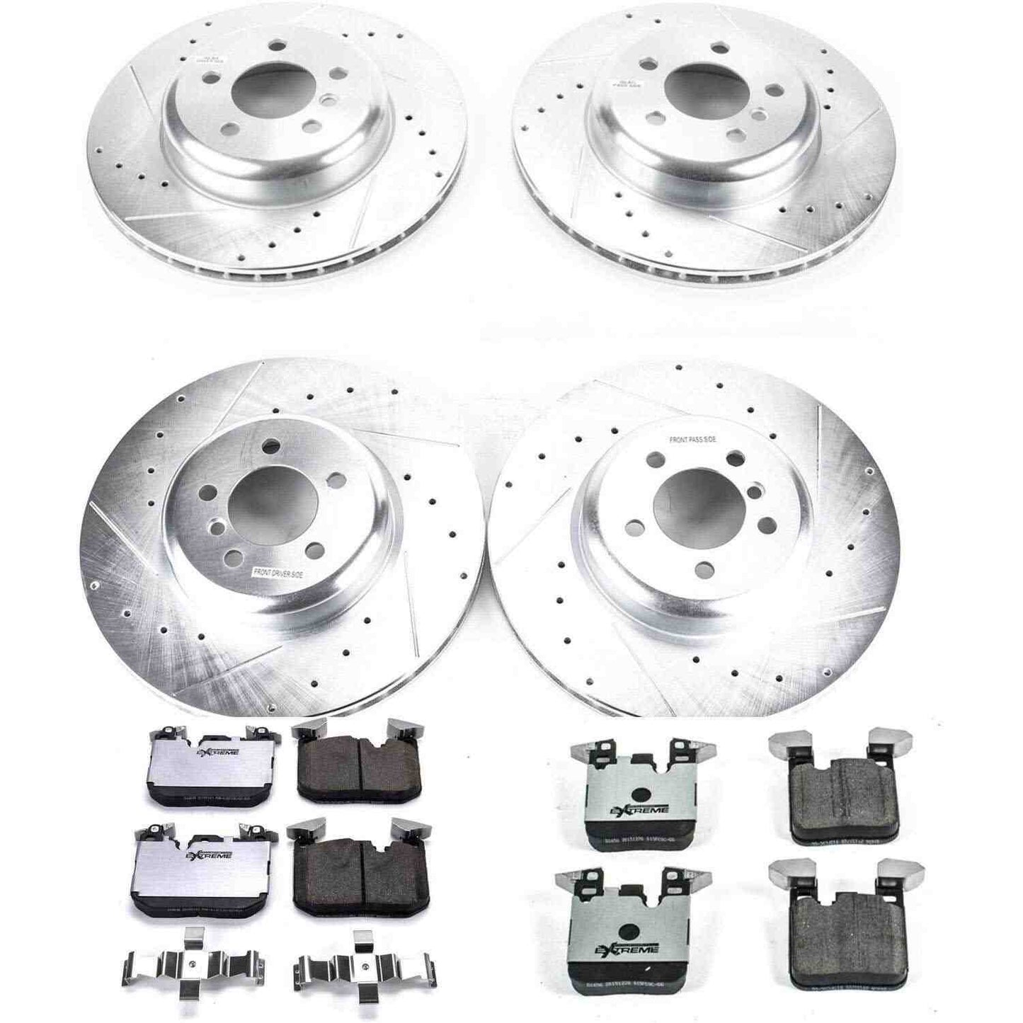 PowerStop Power Stop 12-15 BMW 335i Front & Rear Z26 Street Warrior Brake Kit K7436-26