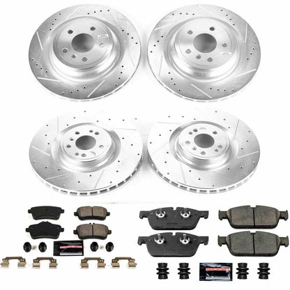 PowerStop Power Stop 2016 Mercedes-Benz GLE450 AMG Front & Rear Z23 Evolution Sport Brake Kit K7442