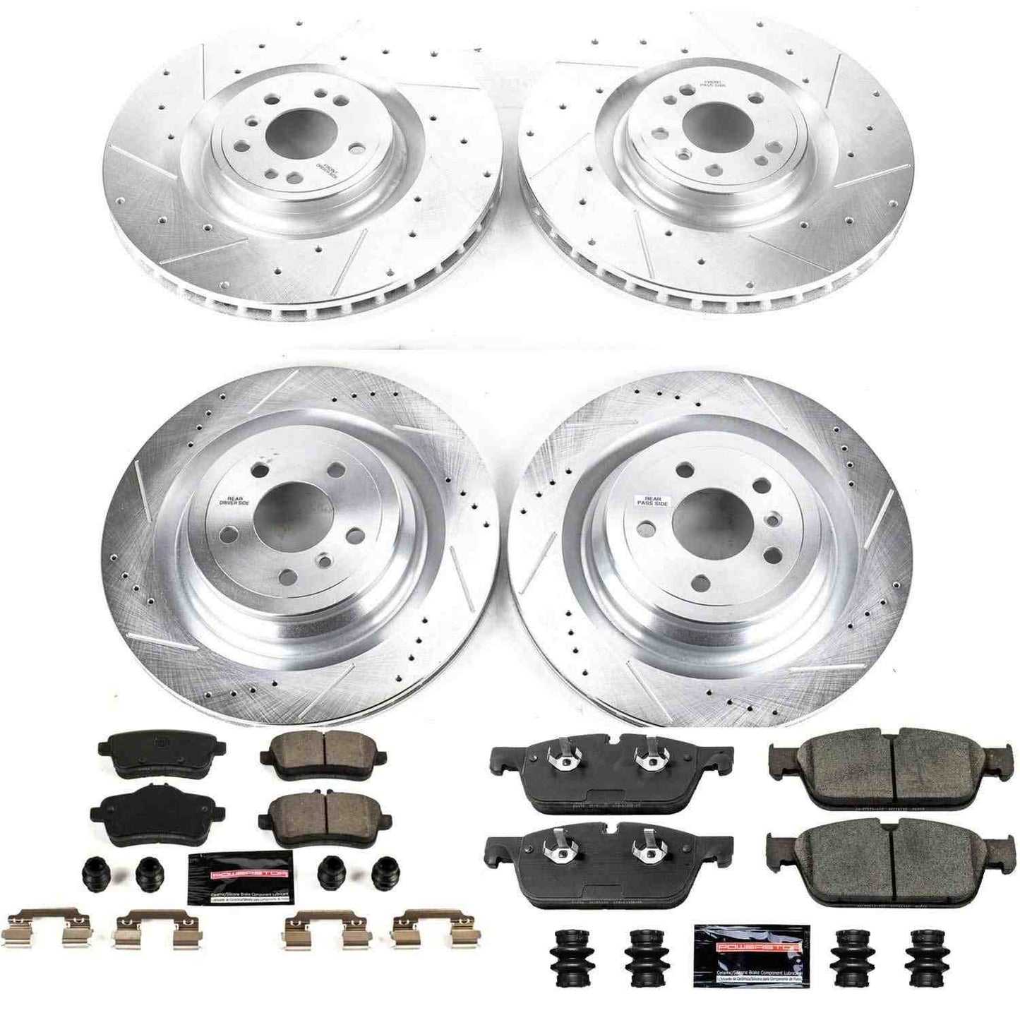 PowerStop Power Stop 2017 Mercedes-Benz GLS450 Front & Rear Z23 Evolution Sport Brake Kit K7443