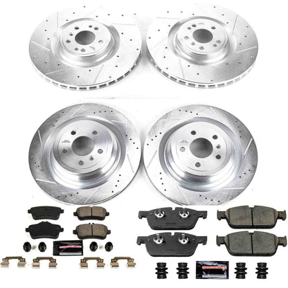 PowerStop Power Stop 2017 Mercedes-Benz GLS450 Front & Rear Z23 Evolution Sport Brake Kit K7443