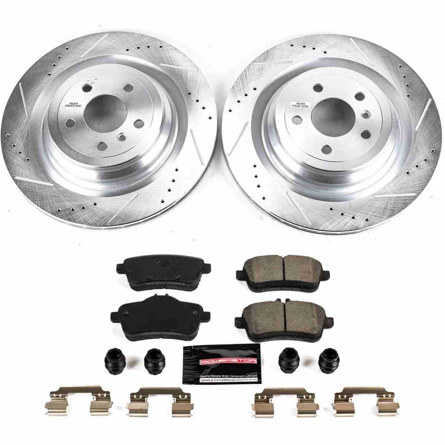 PowerStop Power Stop 17-18 Mercedes-Benz GLS450 Rear Z23 Evolution Sport Brake Kit K7448