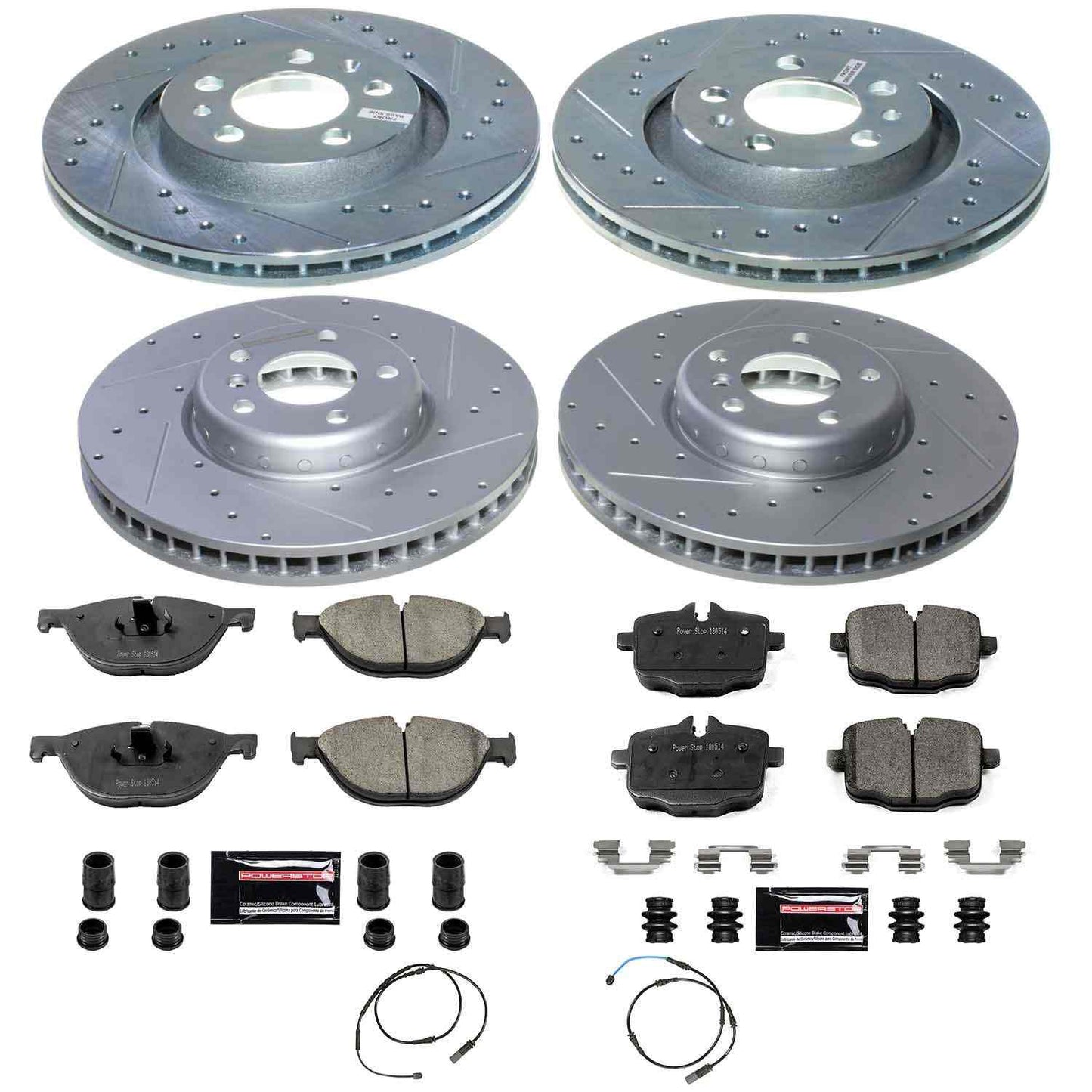 PowerStop Power Stop 11-16 BMW 550i Front & Rear Z23 Evolution Sport Brake Kit K7472