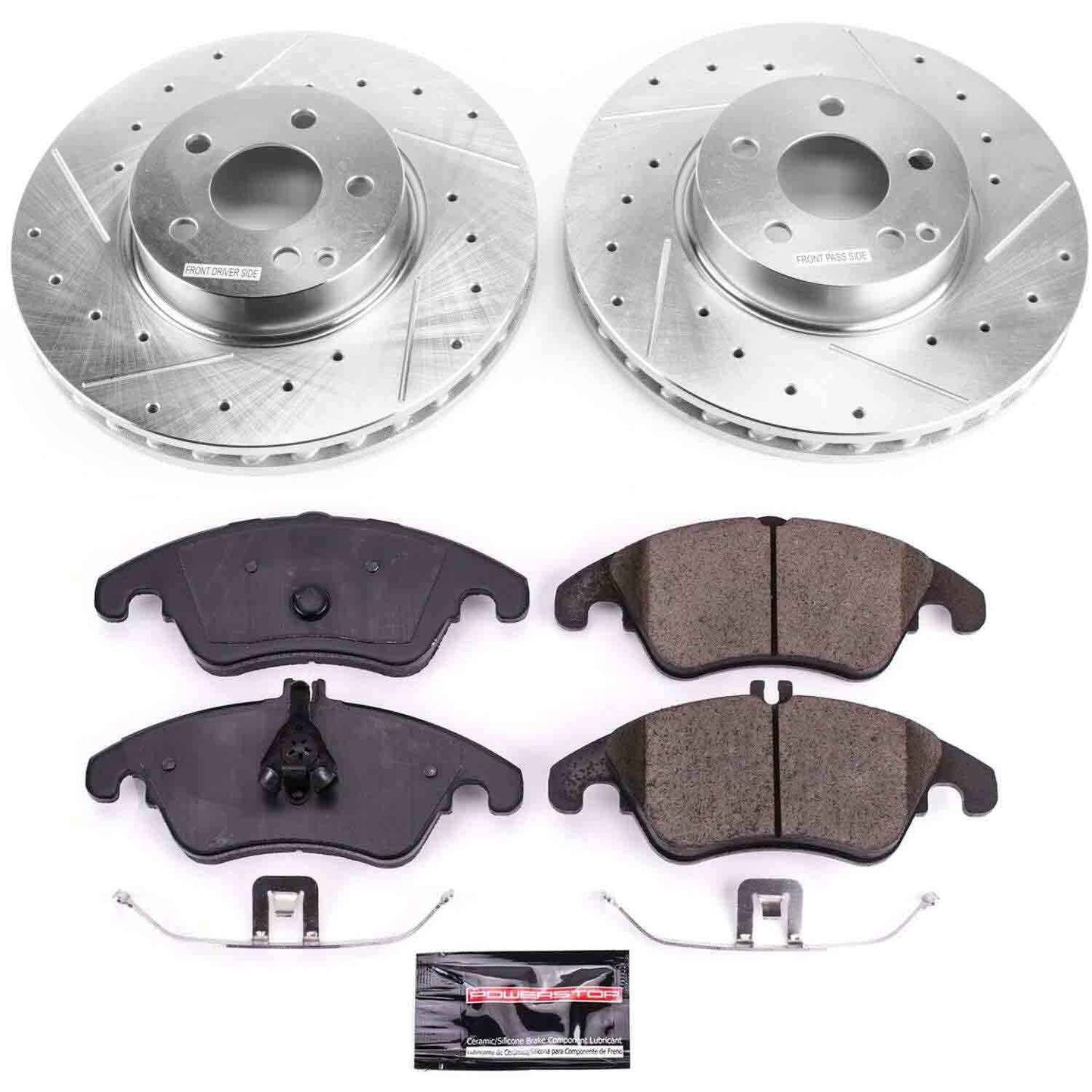 PowerStop Power Stop 2014 Mercedes-Benz C300 Front Z23 Evolution Sport Brake Kit K7496