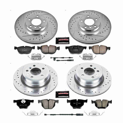 PowerStop Power Stop 16-18 BMW X5 Front & Rear Z23 Evolution Sport Brake Kit K7500