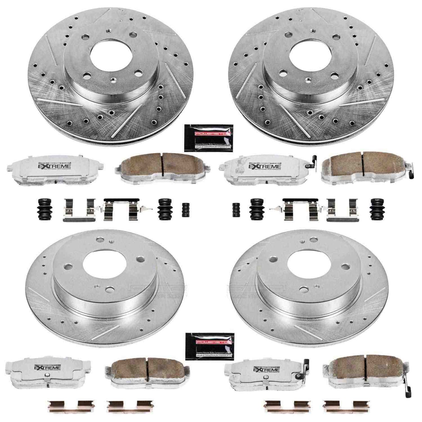 PowerStop Power Stop 99-01 Infiniti G20 Front & Rear Z26 Street Warrior Brake Kit K750-26