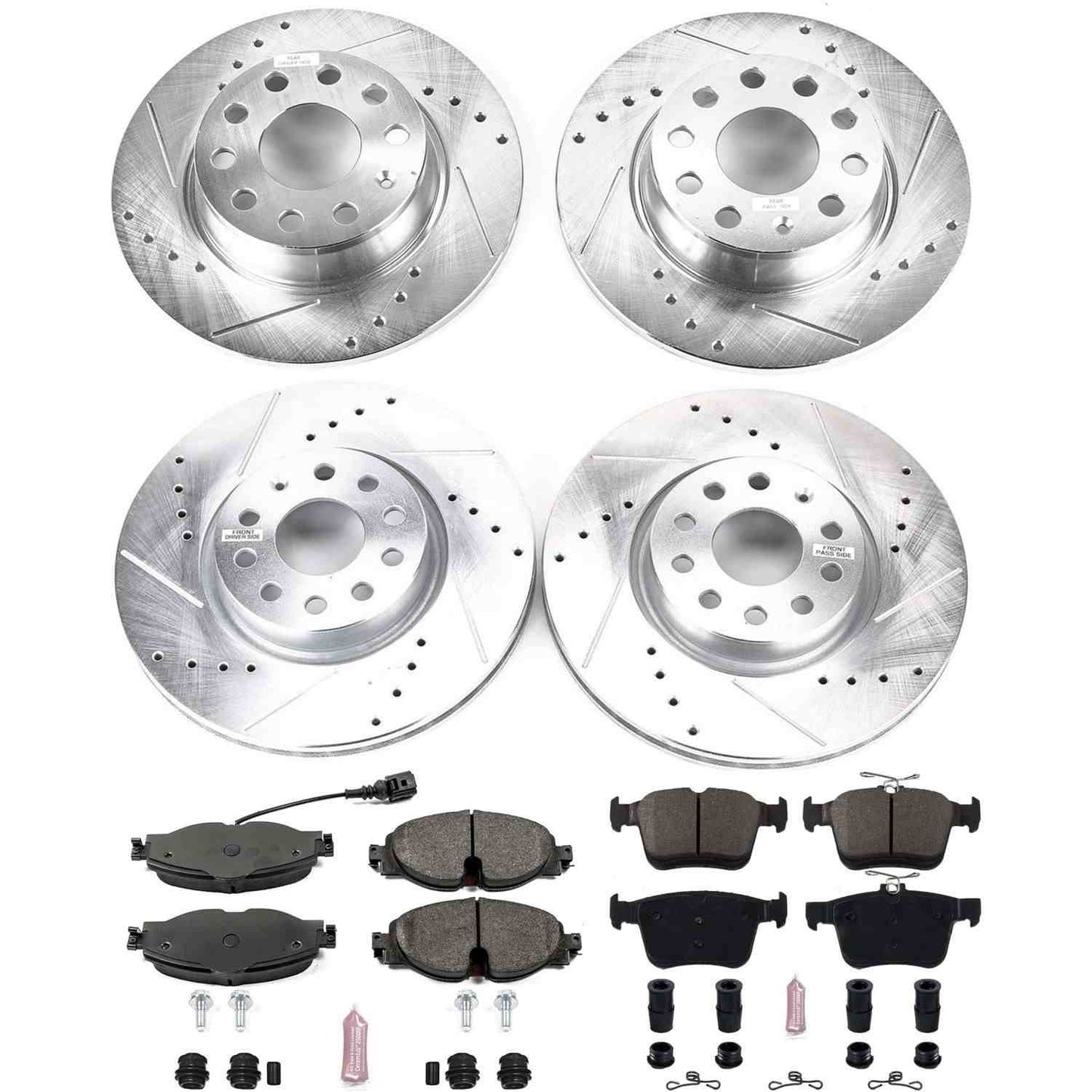 PowerStop Power Stop 15-18 Audi A3 Front & Rear Z23 Evolution Sport Brake Kit K7502