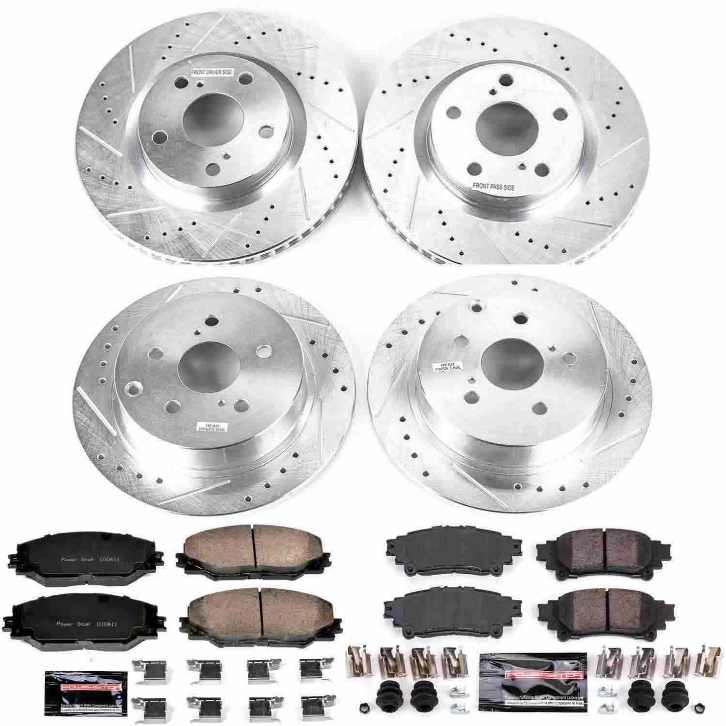PowerStop Power Stop 16-18 Toyota Mirai Front & Rear Z23 Evolution Sport Brake Kit K7503