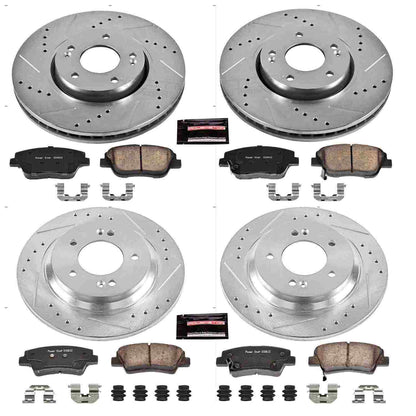 PowerStop Power Stop 13-17 Kia Optima Front & Rear Z23 Evolution Sport Brake Kit K7504