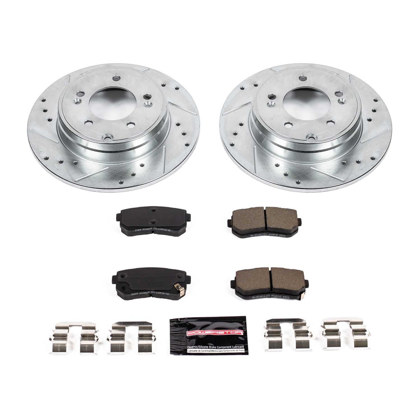 PowerStop Power Stop 16-19 Hyundai Sonata Rear Z23 Evolution Sport Brake Kit K7505