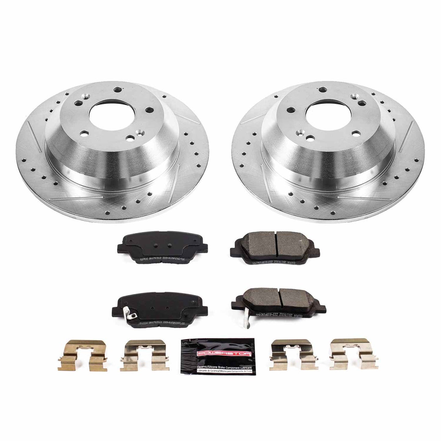 PowerStop Power Stop 10-18 Hyundai Santa Fe Rear Z23 Evolution Sport Brake Kit K7507