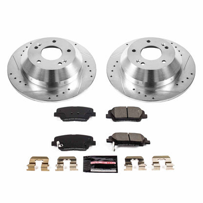 PowerStop Power Stop 10-18 Hyundai Santa Fe Rear Z23 Evolution Sport Brake Kit K7507