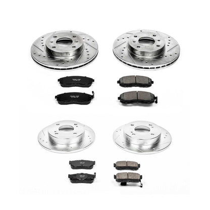 PowerStop Power Stop 99-01 Infiniti G20 Front & Rear Z23 Evolution Sport Brake Kit K750