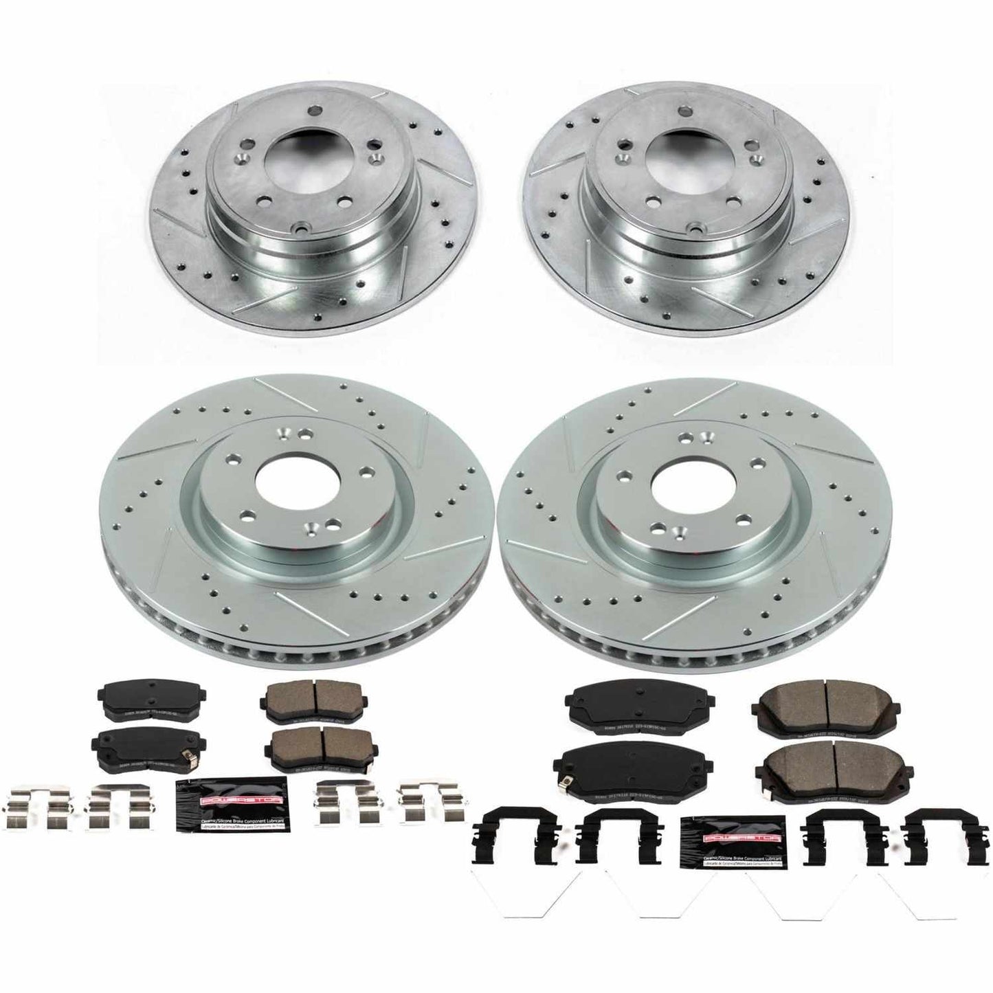 PowerStop Power Stop 17-19 Hyundai Sonata Front & Rear Z23 Evolution Sport Brake Kit K7510
