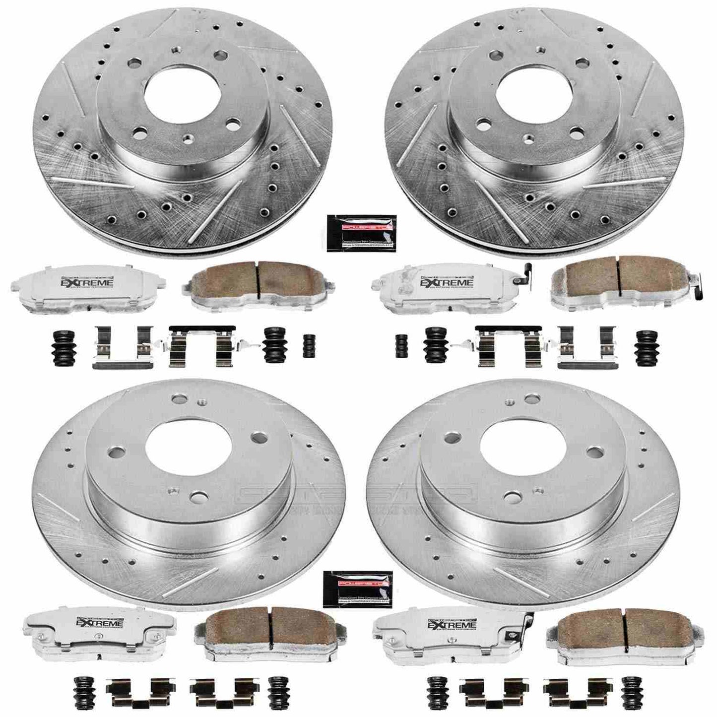 PowerStop Power Stop 01-02 Infiniti G20 Front & Rear Z26 Street Warrior Brake Kit K751-26