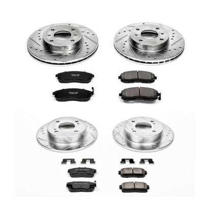 PowerStop Power Stop 01-02 Infiniti G20 Front & Rear Z23 Evolution Sport Brake Kit K751