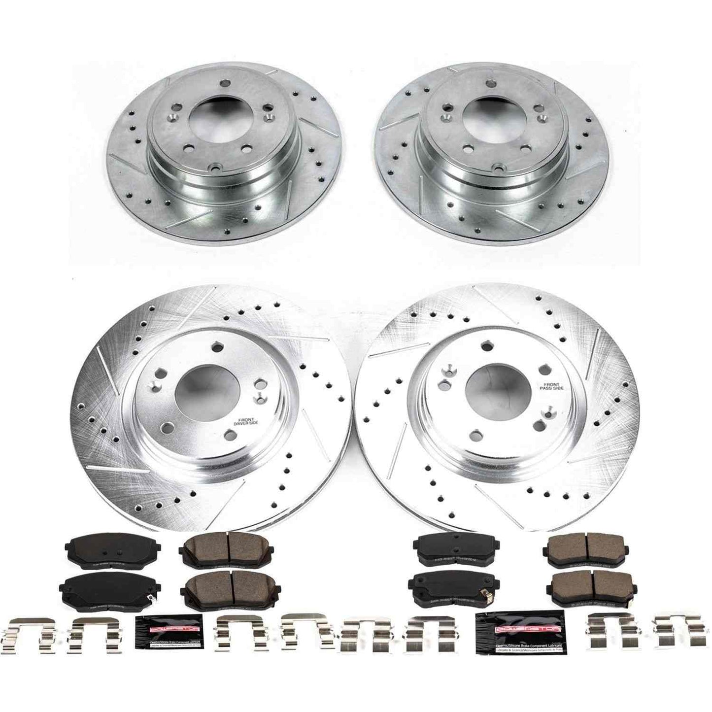 PowerStop Power Stop 16-19 Hyundai Sonata Front & Rear Z23 Evolution Sport Brake Kit K7522