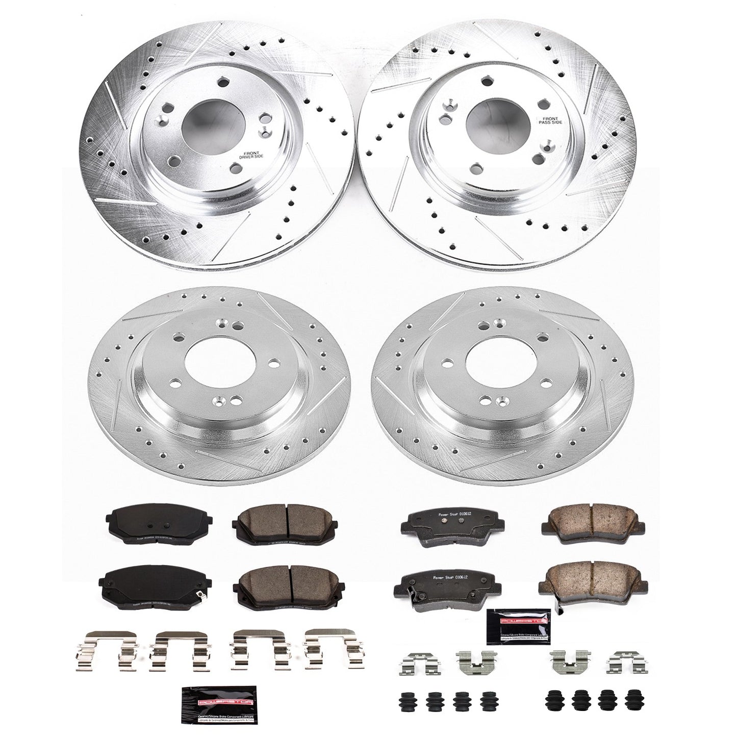 PowerStop Power Stop 17-19 Hyundai Sonata Front & Rear Z23 Evolution Sport Brake Kit K7523
