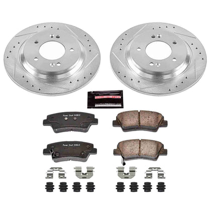 PowerStop Power Stop 18-19 Hyundai Elantra GT Rear Z23 Evolution Sport Brake Kit K7524
