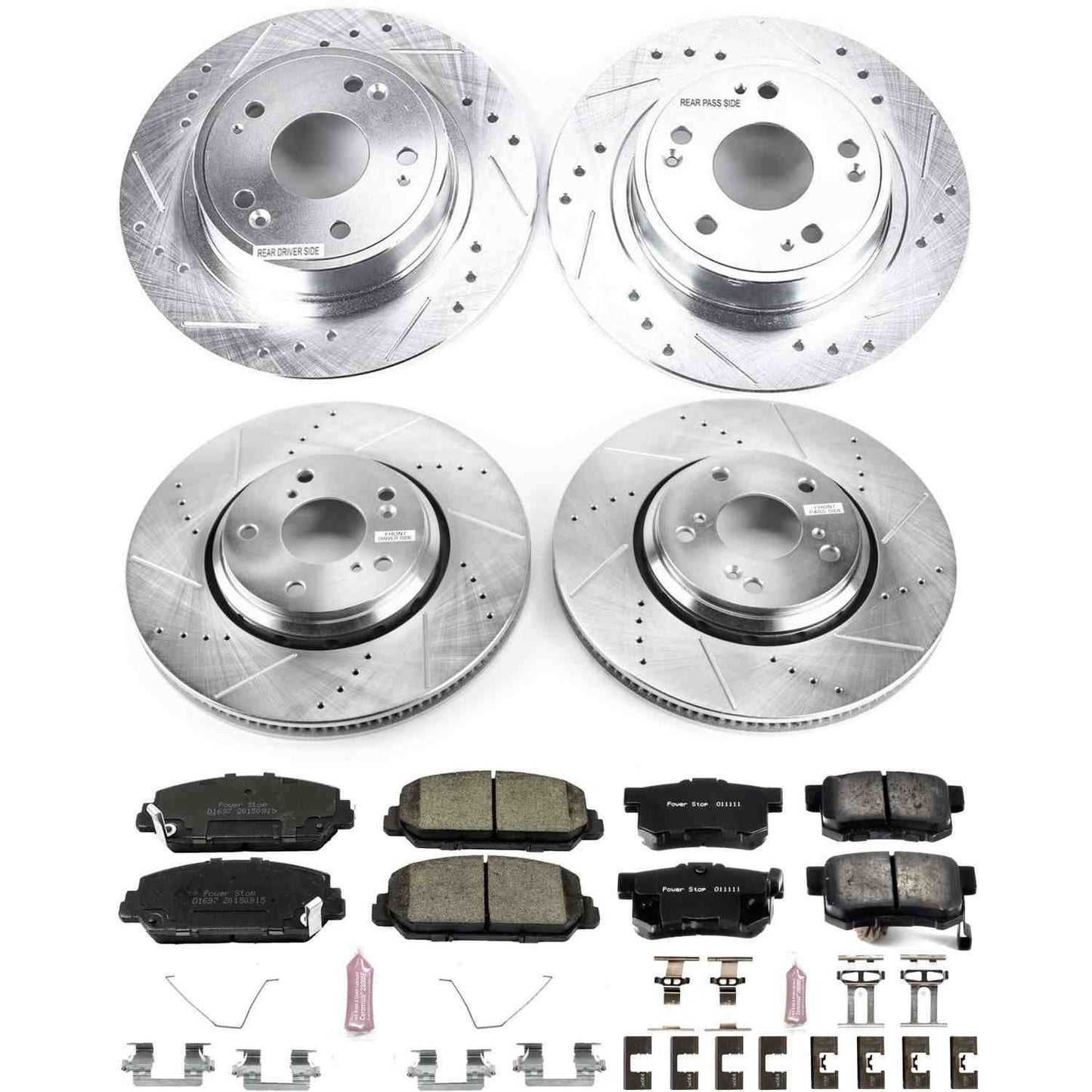PowerStop Power Stop 17-18 Acura ILX Front & Rear Z23 Evolution Sport Brake Kit K7529