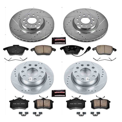 PowerStop Power Stop 2013 Audi A3 Front & Rear Z23 Evolution Sport Brake Kit K7530