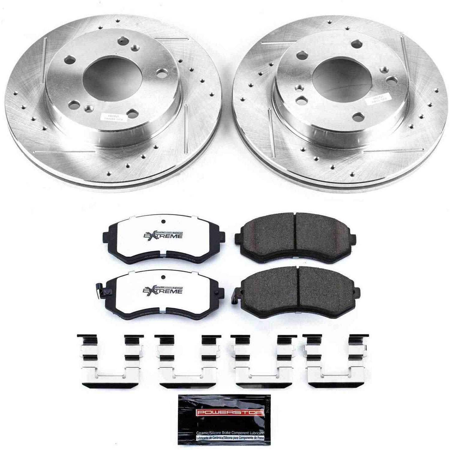 PowerStop Power Stop 94-96 Nissan 240SX Front Z26 Street Warrior Brake Kit K754-26