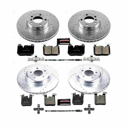 PowerStop Power Stop 16-18 BMW 320i xDrive Front & Rear Z23 Evolution Sport Brake Kit K7547