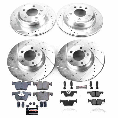 PowerStop Power Stop 13-14 BMW 328i xDrive Front & Rear Z23 Evolution Sport Brake Kit K7548