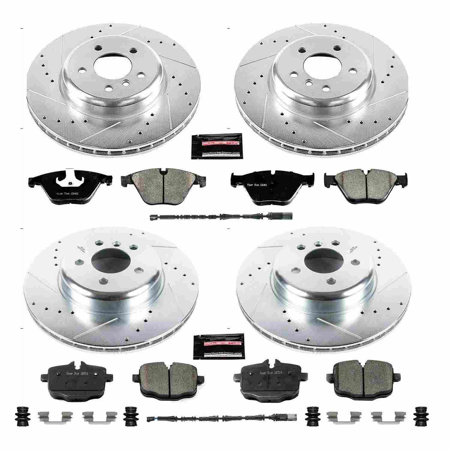 PowerStop Power Stop 12-16 BMW 640i Front & Rear Z23 Evolution Sport Brake Kit K7552