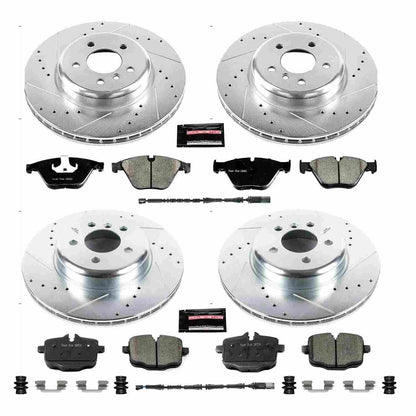 PowerStop Power Stop 12-16 BMW 640i Front & Rear Z23 Evolution Sport Brake Kit K7552