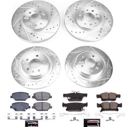 PowerStop Power Stop 16-18 Buick Envision Front & Rear Z23 Evolution Sport Brake Kit K7556